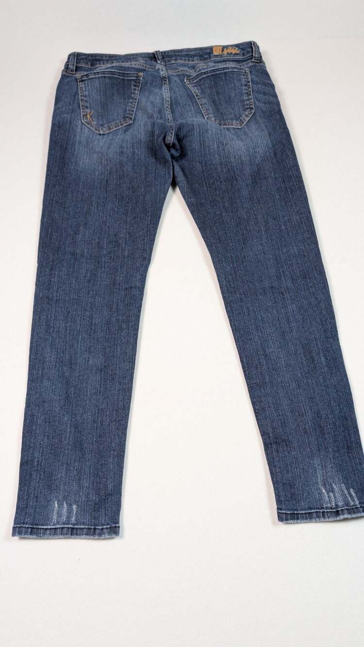 KUT From The Kloth Katy Mid Rise Boyfriend Jeans Medium Wash Stretch Denim 10 - Picture 11 of 15